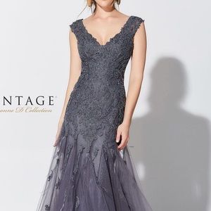 Mother of the bride Montage grey beaded gown